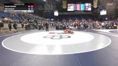 144 lbs Cons. Rd Of 64 - Talan Tucker, OK vs Ben Dunlap, AK