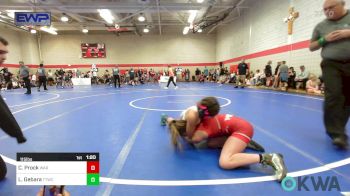 115 lbs Semifinal - Cara Prock, Warner Eagles Youth Wrestling vs Lennox Gebara, Team Tulsa Wrestling Club