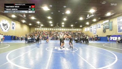 215 lbs Champ. Round 1 - Isaac Garcia, Woodlake vs Matthew Trejo, Santa Maria