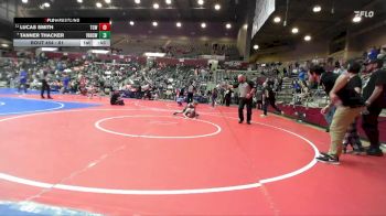 61 lbs Semifinal - Lucas Smith, Team Conquer Wrestling vs Tanner Thacker, Van Buren High School Wrestling