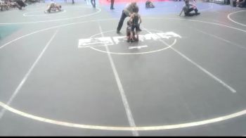 43 lbs Consi Of 8 #2 - Ebin Baker, Creede Miners Wrestling vs Livi-Ana Pacheco, Duran WC