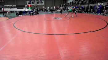 132 lbs Cons. Round 1 - Cole Wicklund, North Point vs Cooper Heitman, Smithville