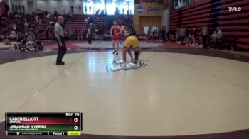 174 lbs 5th Place Match - Jeraimiah Nyberg, Graceland University vs Caden Elliott, Simpson