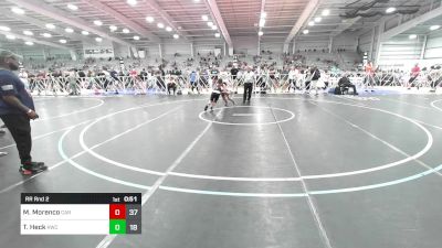 110 lbs Rr Rnd 2 - Matthew Morenco, Cali Red vs Talon Heck, Kraken