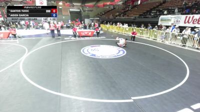 120 lbs Semis - Santos Tizoc, Silver Creek High School Wrestling vs Aiden Garcia
