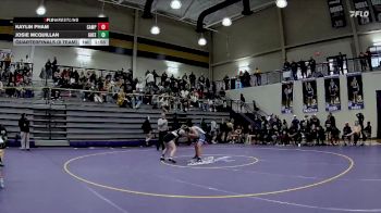 130 lbs Quarterfinals (8 Team) - Josie McQuillan, Greenbrier vs Kaylin Pham, Campbell