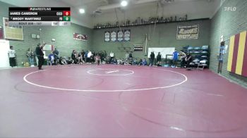 157 lbs Cons. Semi - Brody Martinez, Palm Desert vs James Cameron, Centennial (Corona)