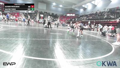 70 lbs Semifinal - Jaxsen Woolman, Vinita Kids Wrestling vs Salyer Torix, Sperry Wrestling Club