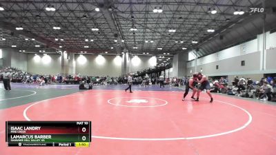 285 lbs Champ. Round 1 - Lamarcus Barber, Shawnee Mill Valley HS vs Isaac Landry, Pine Creek