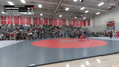 126 lbs Champ. Round 1 - Colton Dudley, Valley vs Cannon Winters, Richfield