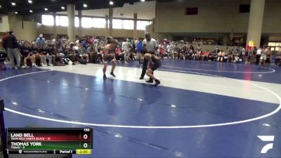 150 lbs Round 5 (6 Team) - Land Bell, Team Rich Habits Black vs Thomas York, TNAAU