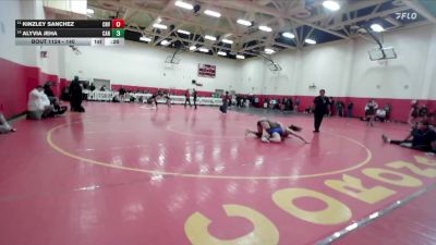 140 lbs Cons. Round 5 - Alyvia Jeha, Canyon vs Kinzley Sanchez, Canyon View