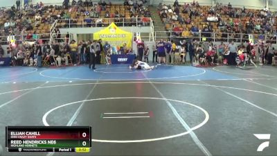 60 lbs Cons. Round 1 - Reed Hendricks Ne6, Highland Hornets vs Elijah Cahill, Ohio Crazy Goats