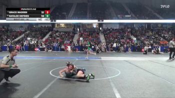 90 lbs Champ. Round 1 - Natalee DeFries, Turner vs Grace Madden, Topeka Blue Thunder