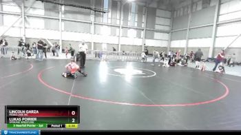 70-78 lbs Round 3 - Lincoln Garza, Moses Lake WC vs Lukas Poirier, Spokane Wrestling