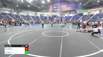 126 lbs Round Of 32 - Matthew Clifton, Mile High WC vs Nathan Fish, Rawhide Wrestling