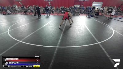 182 lbs Cons. Round 2 - London Kiser, WI vs Leo Siekmann, MN