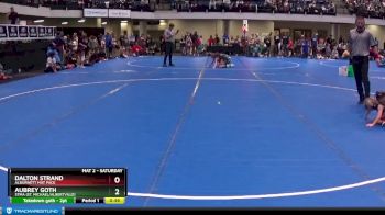 40 lbs Quarterfinal - Dalton Strand, Alburnett Mat Pack vs Aubrey Goth, STMA (St. Michael/Albertville)