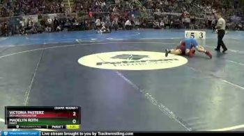 140 lbs Champ. Round 1 - Victoria Pasterz, Des-Lacs Burlington vs Madelyn Roth, Minot