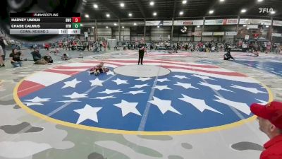 45 lbs Cons. Round 2 - Chase Calmus, Howard Youth Wrestling vs Harvey Unruh, Billings Wrestling Club