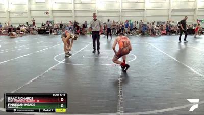 110 lbs Cons. Semi - Isaac Richards, Carr Wrestling Academy vs Finnegan Meade, Ohio Gold