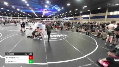 144 lbs Quarterfinal - Michaelangelo De Leon, Oakdale WC vs Jayden Bolech, Red Wave WC