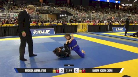 Madison Aubree Ayers vs Raegan Hoikan Chong 2025 Pan Kids Jiu-Jitsu IBJJF Championship