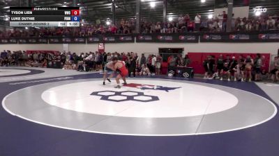 92 kg Champ. Round 2 - Tyson Lien, Wolves Wrestling Club vs Luke Duthie, Pennsylvania