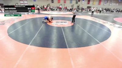 174 lbs Cons. Round 3 - Ben Vazquez, Wisconsin-Whitewater vs Jack Seacrist, Aurora Universtiy