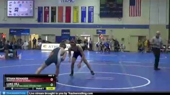 141 lbs Cons. Round 2 - Ethan Renager, Wheaton College (Illinois) vs Luke Hill, University Of Wisconsin-Stevens Point