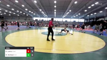 85 lbs Quarterfinal - Brodey Lewis, POWA vs Mikey McNeal, Micky's Maniacs Black