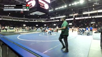 165 lbs Cons. Round 2 - Kenneth Martin, Snohomish vs Lucas Hayden, Gig Harbor