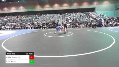 132 lbs Round Of 32 - Uriah Martinez, Alamosa vs Isaiah Cortez, Gilroy