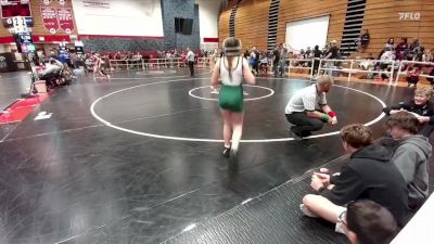 95-101 lbs Cons. Round 1 - Ryan Whisenant, Greybull MS vs Amelia Hartenstein, Lander Middle School