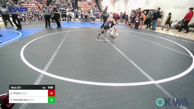 73 lbs Rr Rnd 2 - Jake Potts, Wagoner Takedown Club vs Jax Henderson, IRONMEN Wrestling Club