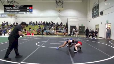 117 lbs Semifinal - Christina Osorio, Cerritos College vs Mikayla Weller, Bakersfield College