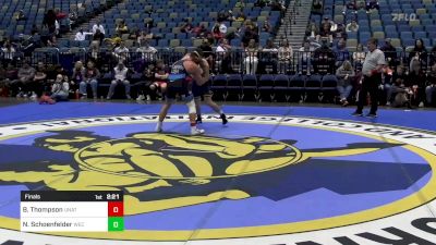 184 lbs Final - Brayden Thompson, UNATT-OSU vs Niall Schoenfelder, Wisconsin-Eau Claire