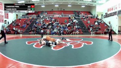 157 lbs 1st Place Match - Christian Friel, North Canton (Hoover) vs Caden Boyd, Stow-Munroe Falls