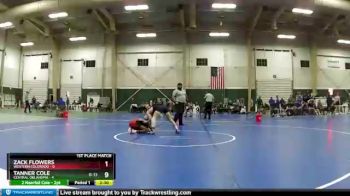133 lbs Finals (2 Team) - Tanner Cole, Central Oklahoma vs Zack Flowers, Western Colorado