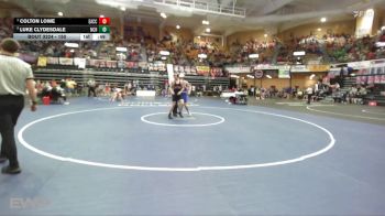 150 lbs Cons. Round 3 - Colton Lowe, Effingham-Atchison Co Community HS vs Luke Clydesdale, Norton Community HS
