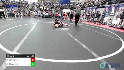 76 lbs Rr Rnd 3 - Cannon Daniels, Bristow Youth Wrestling vs Max Miner, Prodigy Elite Wrestling