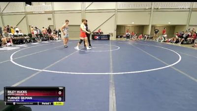 190 lbs Round 1 (16 Team) - Riley Hucks, South Carolina vs Turner Gilman, Kansas Red