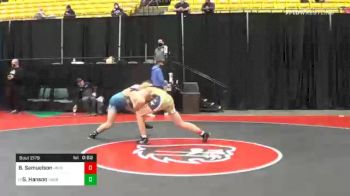 170 lbs Consolation - Brady Samuelson, Unattached 76 vs Gage Hanson, Unattached 26