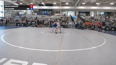 150 lbs Cons. Sub-rd Of 16 - Oscar Gonzalez vs Cole Sharp, Uintah Wrestling