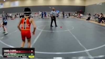 60 lbs Cons. Semi - Dylan Fridley, Powhatan Youth Wrestling Club vs Adriel Flores, Warriors Of Christ (WOC)