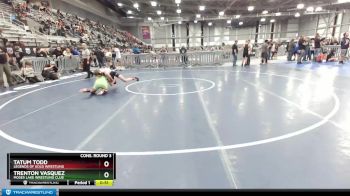 125 lbs Cons. Round 3 - Trenton Vasquez, Moses Lake Wrestling Club vs Tatum Todd, Legends Of Gold Wrestling