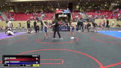 71 lbs Round 3 - Jack Seago, MO vs Zeke Touchatt, KS