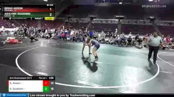 W-144 lbs 2nd Wrestleback (16 Team) - AshLynn Goodwin, Kansas vs Simah Anson, Montana