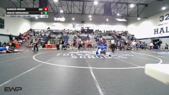 120 lbs Quarterfinal - Kandice Brown, John Marshall vs Lesliw Hernandez, Southeast