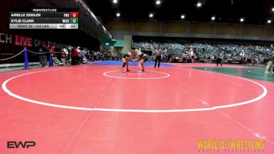 150 lbs Consi Of 16 #2 - Arielle Zeidler, Petaluma WC vs Kylie Clark, Wasco Wrestling